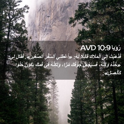 Picture 02 - رُؤيا 10:9 AVD - فَذَهَبْتُ إِلَى - Bible Verse Picture