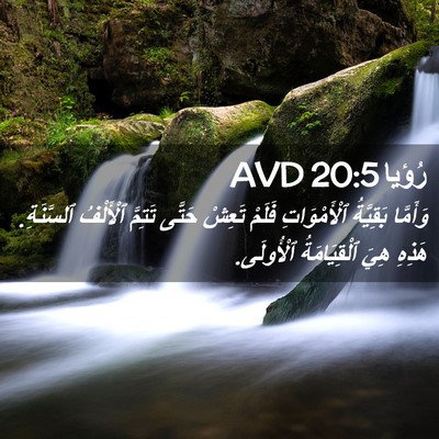 Picture 02 - رُؤيا 20:5 AVD - وَأَمَّا بَقِيَّةُ - Bible Verse Picture