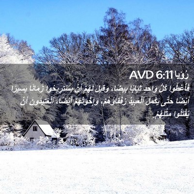 Picture 02 - رُؤيا 6:11 AVD - فَأُعْطُوا كُلُّ وَاحِدٍ - Bible Verse Picture