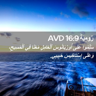 Picture 02 - رُومِيَةَ 16:9 AVD - سَلِّمُوا عَلَى - Bible Verse Picture