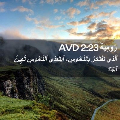 Picture 02 - رُومِيَةَ 2:23 AVD - ٱلَّذِي تَفْتَخِرُ - Bible Verse Picture