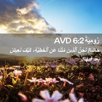 Picture 02 - رُومِيَةَ 6:2 AVD - حَاشَا! نَحْنُ ٱلَّذِينَ - Bible Verse Picture