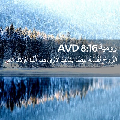Picture 02 - رُومِيَةَ 8:16 AVD - اَلرُّوحُ نَفْسُهُ - Bible Verse Picture