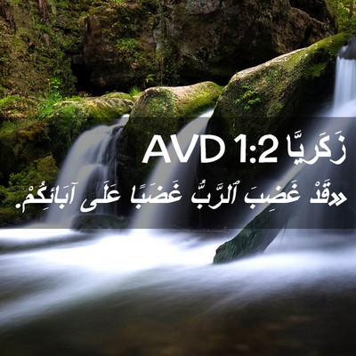 Picture 02 - زَكَريَّا 1:2 AVD - «قَدْ غَضِبَ ٱلرَّبُّ - Bible Verse Picture
