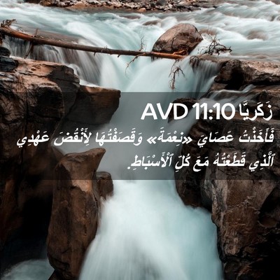Picture 02 - زَكَريَّا 11:10 AVD - فَأَخَذْتُ عَصَايَ - Bible Verse Picture