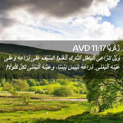Picture 02 - زَكَريَّا 11:17 AVD - وَيْلٌ لِلرَّاعِي - Bible Verse Picture