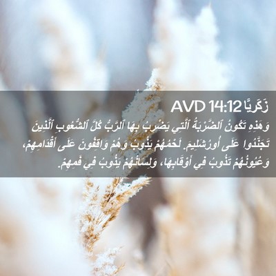 Picture 02 - زَكَريَّا 14:12 AVD - وَهَذِهِ تَكُونُ - Bible Verse Picture