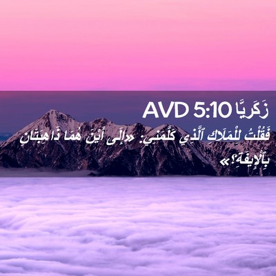 Picture 02 - زَكَريَّا 5:10 AVD - فَقُلْتُ لِلْمَلَاكِ - Bible Verse Picture