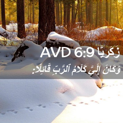 Picture 02 - زَكَريَّا 6:9 AVD - وَكَانَ إِلَيَّ كَلَامُ - Bible Verse Picture