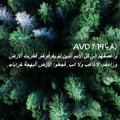 Picture 02 - زَكَريَّا 7:14 AVD - وَأَعْصِفُهُمْ إِلَى - Bible Verse Picture