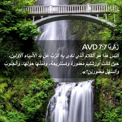 Picture 02 - زَكَريَّا 7:7 AVD - أَلَيْسَ هَذَا هُوَ - Bible Verse Picture