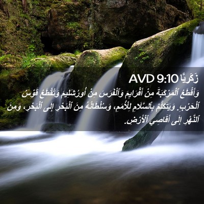 Picture 02 - زَكَريَّا 9:10 AVD - وَأَقْطَعُ ٱلْمَرْكَبَةَ - Bible Verse Picture