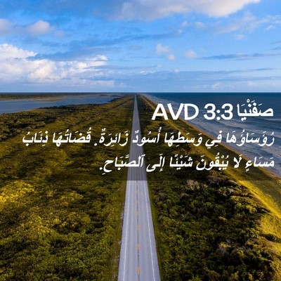 Picture 02 - صَفَنْيَا 3:3 AVD - رُؤَسَاؤُهَا فِي - Bible Verse Picture