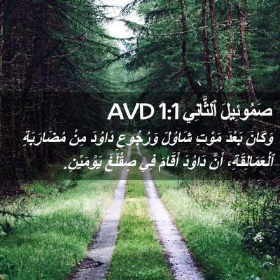 Picture 02 - صَمُوئِيلَ ٱلثَّانِي 1:1 AVD - وَكَانَ بَعْدَ مَوْتِ - Bible Verse Picture