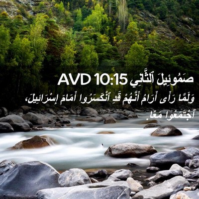 Picture 02 - صَمُوئِيلَ ٱلثَّانِي 10:15 AVD - وَلَمَّا رَأَى أَرَامُ - Bible Verse Picture