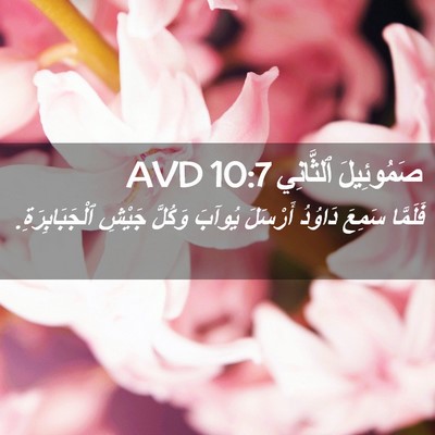 Picture 02 - صَمُوئِيلَ ٱلثَّانِي 10:7 AVD - فَلَمَّا سَمِعَ دَاوُدُ - Bible Verse Picture