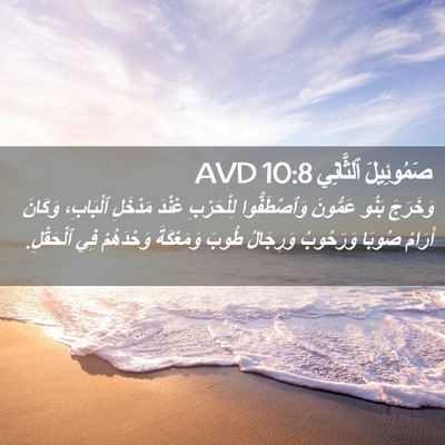 Picture 02 - صَمُوئِيلَ ٱلثَّانِي 10:8 AVD - وَخَرَجَ بَنُو عَمُّونَ - Bible Verse Picture