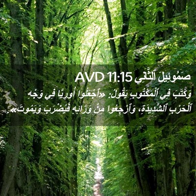 Picture 02 - صَمُوئِيلَ ٱلثَّانِي 11:15 AVD - وَكَتَبَ فِي ٱلْمَكْتُوبِ - Bible Verse Picture