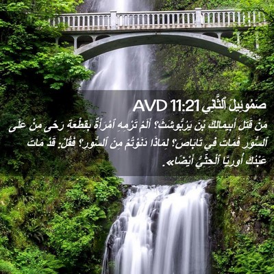 Picture 02 - صَمُوئِيلَ ٱلثَّانِي 11:21 AVD - مَنْ قَتَلَ أَبِيمَالِكَ - Bible Verse Picture