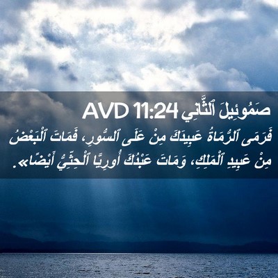 Picture 02 - صَمُوئِيلَ ٱلثَّانِي 11:24 AVD - فَرَمَى ٱلرُّمَاةُ - Bible Verse Picture