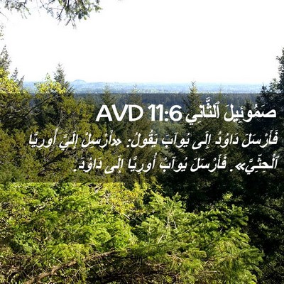 Picture 02 - صَمُوئِيلَ ٱلثَّانِي 11:6 AVD - فَأَرْسَلَ دَاوُدُ إِلَى - Bible Verse Picture