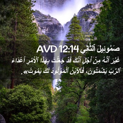 Picture 02 - صَمُوئِيلَ ٱلثَّانِي 12:14 AVD - غَيْرَ أَنَّهُ مِنْ أَجْلِ - Bible Verse Picture