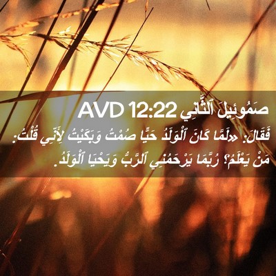 Picture 02 - صَمُوئِيلَ ٱلثَّانِي 12:22 AVD - فَقَالَ: «لَمَّا كَانَ - Bible Verse Picture