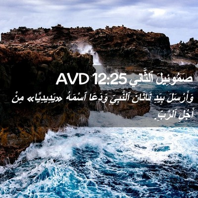 Picture 02 - صَمُوئِيلَ ٱلثَّانِي 12:25 AVD - وَأَرْسَلَ بِيَدِ - Bible Verse Picture