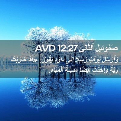 Picture 02 - صَمُوئِيلَ ٱلثَّانِي 12:27 AVD - وَأَرْسَلَ يُوآبُ رُسُلًا - Bible Verse Picture