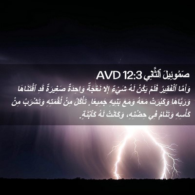 Picture 02 - صَمُوئِيلَ ٱلثَّانِي 12:3 AVD - وَأَمَّا ٱلْفَقِيرُ - Bible Verse Picture
