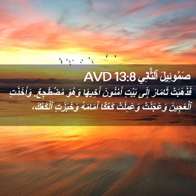 Picture 02 - صَمُوئِيلَ ٱلثَّانِي 13:8 AVD - فَذَهَبَتْ ثَامَارُ إِلَى - Bible Verse Picture