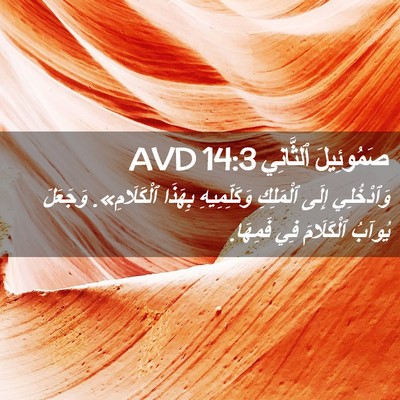 Picture 02 - صَمُوئِيلَ ٱلثَّانِي 14:3 AVD - وَٱدْخُلِي إِلَى - Bible Verse Picture