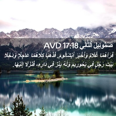 Picture 02 - صَمُوئِيلَ ٱلثَّانِي 17:18 AVD - فَرَآهُمَا غُلَامٌ - Bible Verse Picture