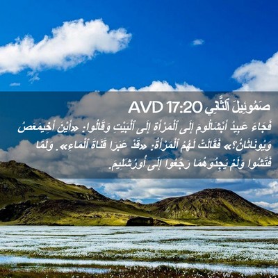 Picture 02 - صَمُوئِيلَ ٱلثَّانِي 17:20 AVD - فَجَاءَ عَبِيدُ - Bible Verse Picture