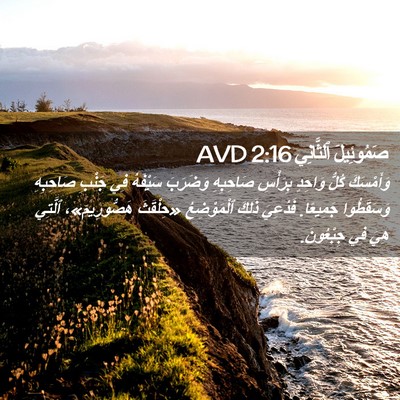 Picture 02 - صَمُوئِيلَ ٱلثَّانِي 2:16 AVD - وَأَمْسَكَ كُلُّ وَاحِدٍ - Bible Verse Picture