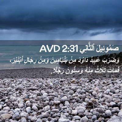 Picture 02 - صَمُوئِيلَ ٱلثَّانِي 2:31 AVD - وَضَرَبَ عَبِيدُ دَاوُدَ - Bible Verse Picture