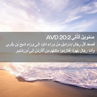 Picture 02 - صَمُوئِيلَ ٱلثَّانِي 20:2 AVD - فَصَعِدَ كُلُّ رِجَالِ - Bible Verse Picture
