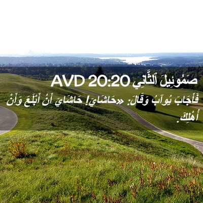 Picture 02 - صَمُوئِيلَ ٱلثَّانِي 20:20 AVD - فَأَجَابَ يُوآبُ وَقَالَ: - Bible Verse Picture