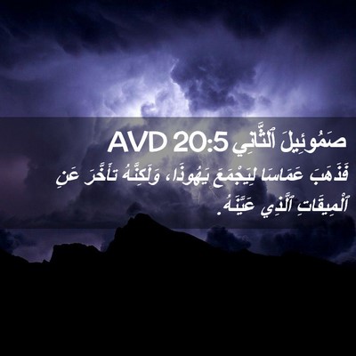 Picture 02 - صَمُوئِيلَ ٱلثَّانِي 20:5 AVD - فَذَهَبَ عَمَاسَا - Bible Verse Picture