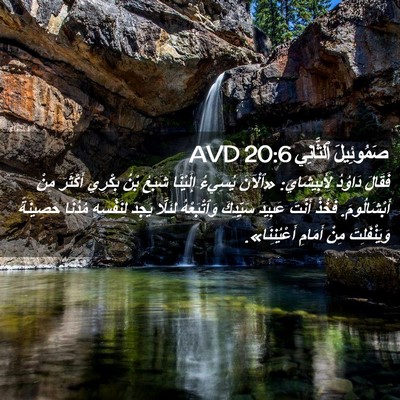 Picture 02 - صَمُوئِيلَ ٱلثَّانِي 20:6 AVD - فَقَالَ دَاوُدُ - Bible Verse Picture