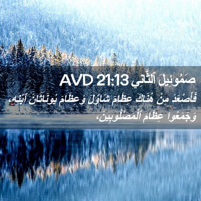 Picture 02 - صَمُوئِيلَ ٱلثَّانِي 21:13 AVD - فَأَصْعَدَ مِنْ هُنَاكَ - Bible Verse Picture