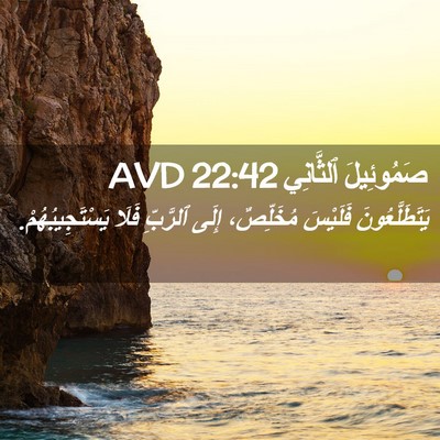 Picture 02 - صَمُوئِيلَ ٱلثَّانِي 22:42 AVD - يَتَطَلَّعُونَ فَلَيْسَ - Bible Verse Picture