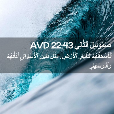 Picture 02 - صَمُوئِيلَ ٱلثَّانِي 22:43 AVD - فَأَسْحَقُهُمْ كَغُبَارِ - Bible Verse Picture