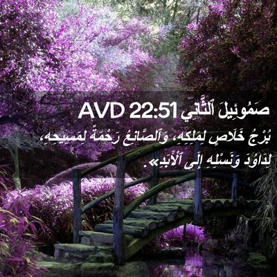 Picture 02 - صَمُوئِيلَ ٱلثَّانِي 22:51 AVD - بُرْجُ خَلَاصٍ - Bible Verse Picture