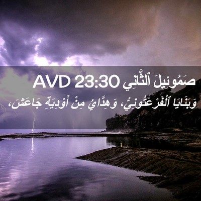 Picture 02 - صَمُوئِيلَ ٱلثَّانِي 23:30 AVD - وَبَنَايَا - Bible Verse Picture