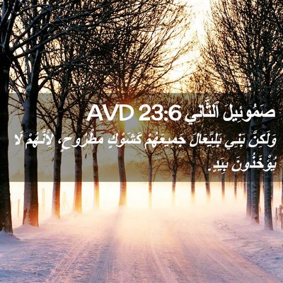 Picture 02 - صَمُوئِيلَ ٱلثَّانِي 23:6 AVD - وَلَكِنَّ بَنِي - Bible Verse Picture