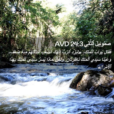 Picture 02 - صَمُوئِيلَ ٱلثَّانِي 24:3 AVD - فَقَالَ يُوآبُ لِلْمَلِكِ: - Bible Verse Picture