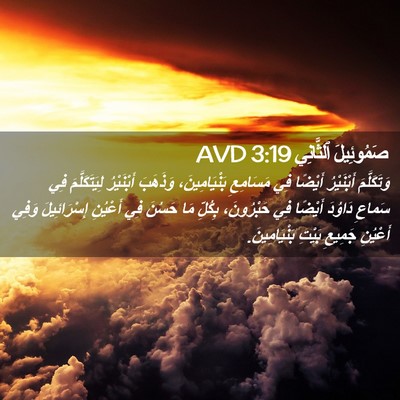 Picture 02 - صَمُوئِيلَ ٱلثَّانِي 3:19 AVD - وَتَكَلَّمَ أَبْنَيْرُ - Bible Verse Picture