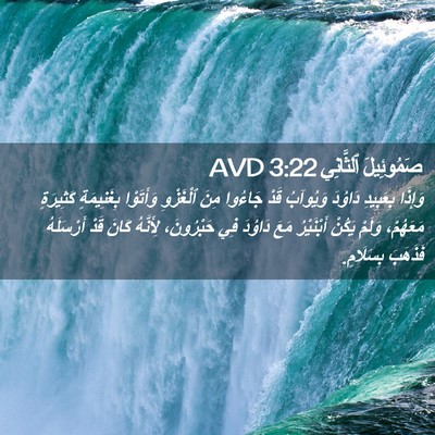 Picture 02 - صَمُوئِيلَ ٱلثَّانِي 3:22 AVD - وَإِذَا بِعَبِيدِ دَاوُدَ - Bible Verse Picture