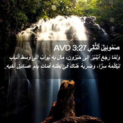 Picture 02 - صَمُوئِيلَ ٱلثَّانِي 3:27 AVD - وَلَمَّا رَجَعَ - Bible Verse Picture